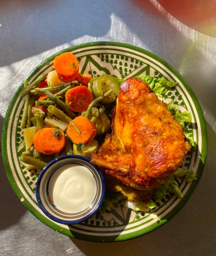 poulet avec l�gumes